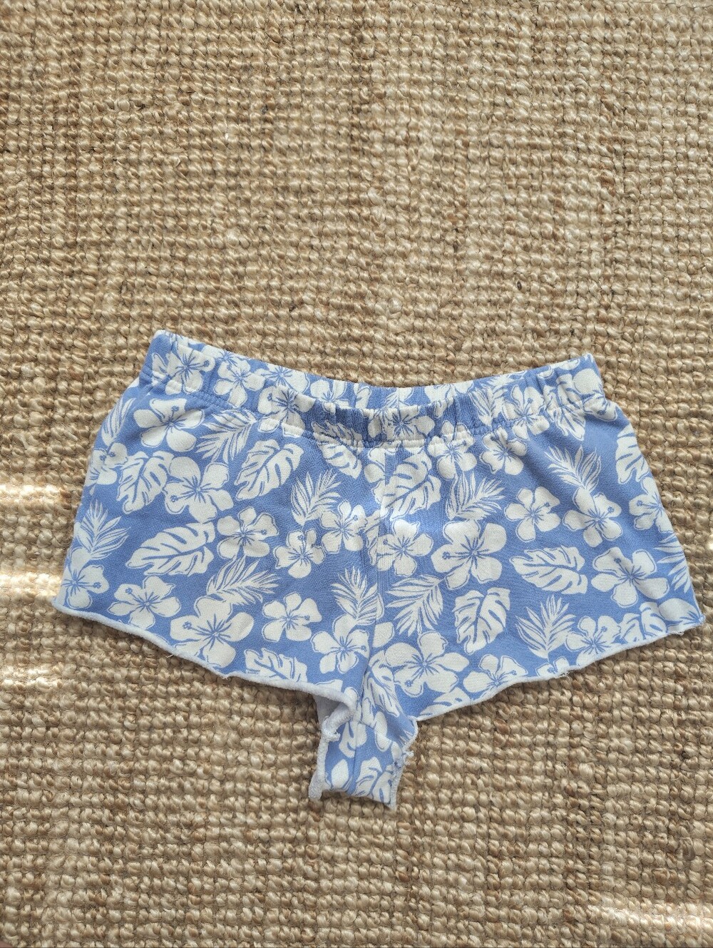 Ardene Light Blue Floral Elastic-Waist Shorts